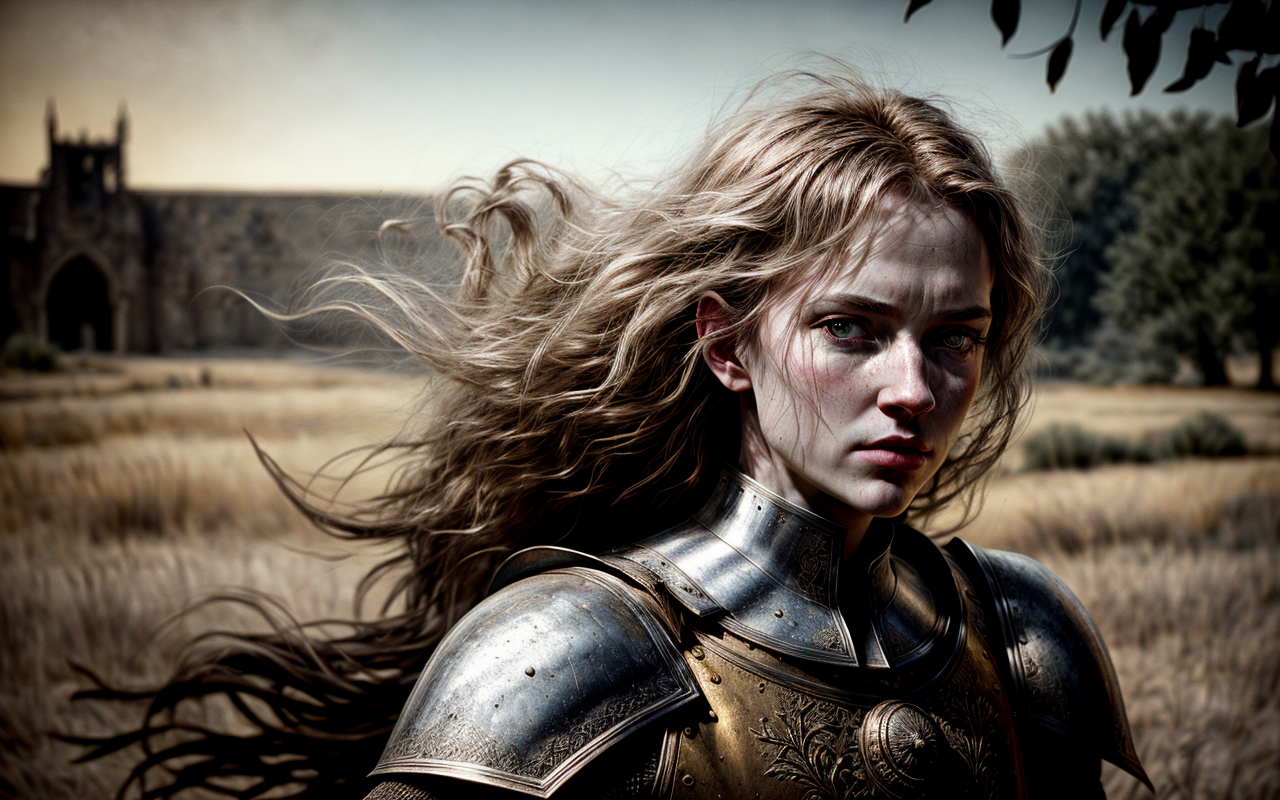 63094-4161405466-medieval knight in rusty armor, intricate sword, elegant tress, hair in blowing wind,__cinematic, atmospheric, movie shot, leica.png